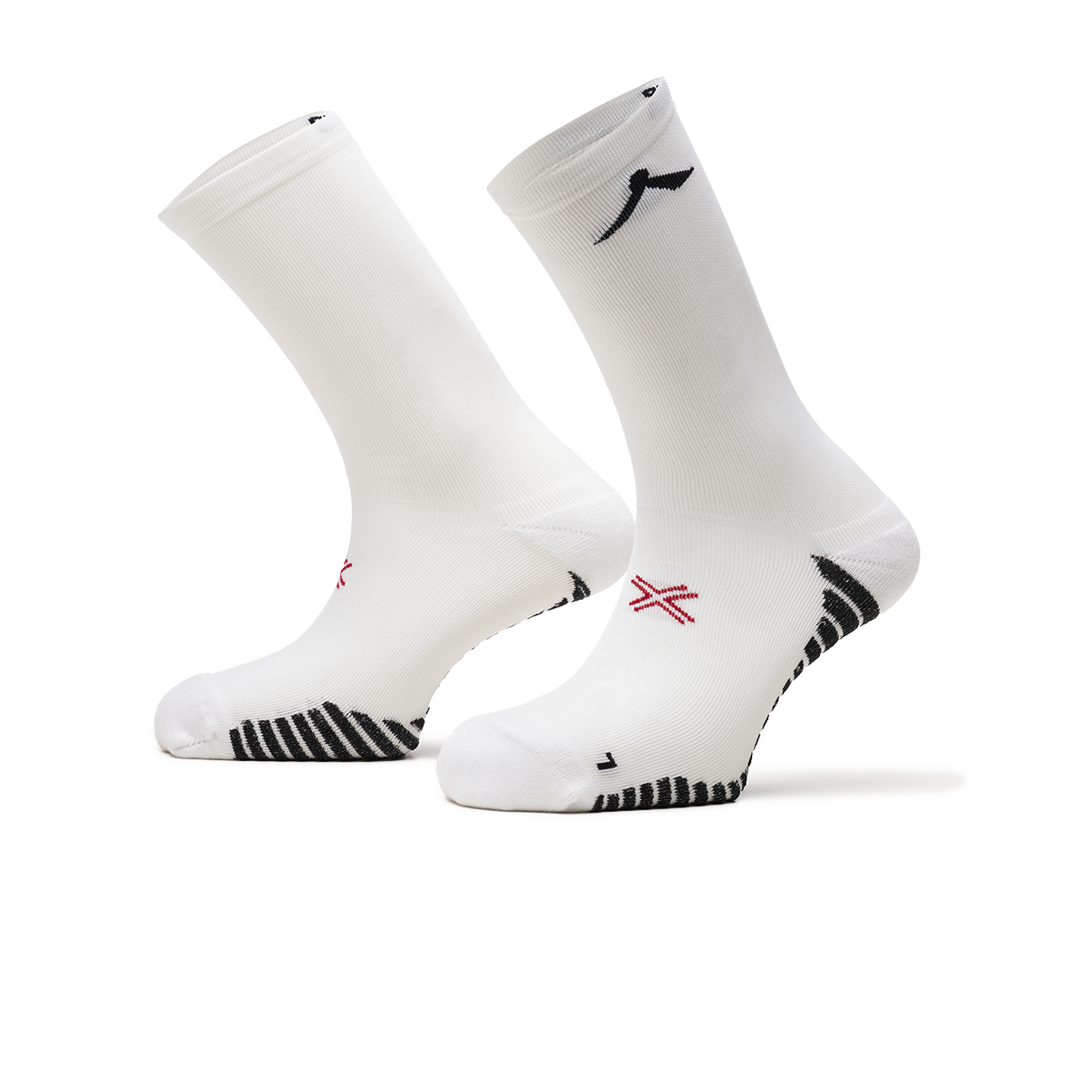 Opti-X Anti Slip Crew Sock White